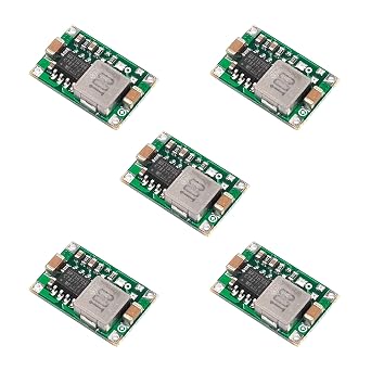 3.3V Buck Converter Module 5 Packs DC 5-23V 12V to 3.3V Step-Down Regulator Board 1.8A Output for Arduino, ESP32, DIY Electronics