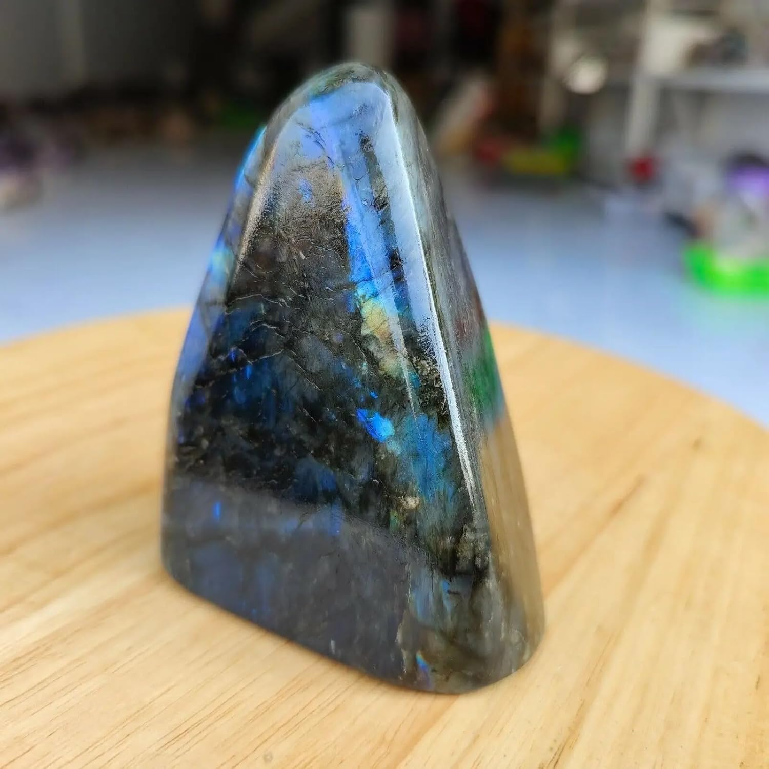 KatLin Natural Elongated Stone Moonstone Crystal Quartz Ornament Ornaments (Size : 1500-1600g)