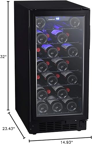 Miniatura 10 de EdgeStar BWR301BL - Enfriador de vino integrado de 30 botellas de 15 pulgadas de ancho con diseño delgado