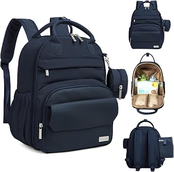 KeaBabies Diaper Bag Backpack, Baby Diaper Bag - Large Baby Diaper Bags for Baby Boy, Girl, Baby Diaper Bag