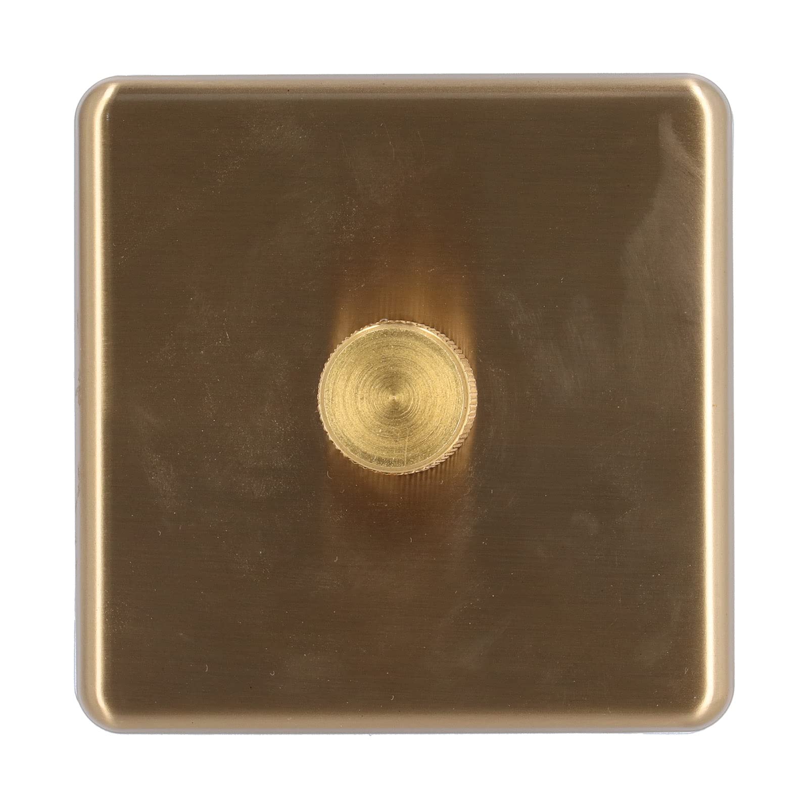 Gradateurs de Lumière, Couleur Dorée en Acier Inoxydable élégant Résistant aux Rayures Interrupteur en Laiton brossé AC220V 3.63A 500W Variateurs de Lumière (lumière monotone Gradateurs de Lumière, Couleur Dorée en Acier Inoxydable élégant Résistant aux Rayures Interrupteur en Laiton brossé AC220V 3.63A 500W Variateurs de Lumière (lumière monotone