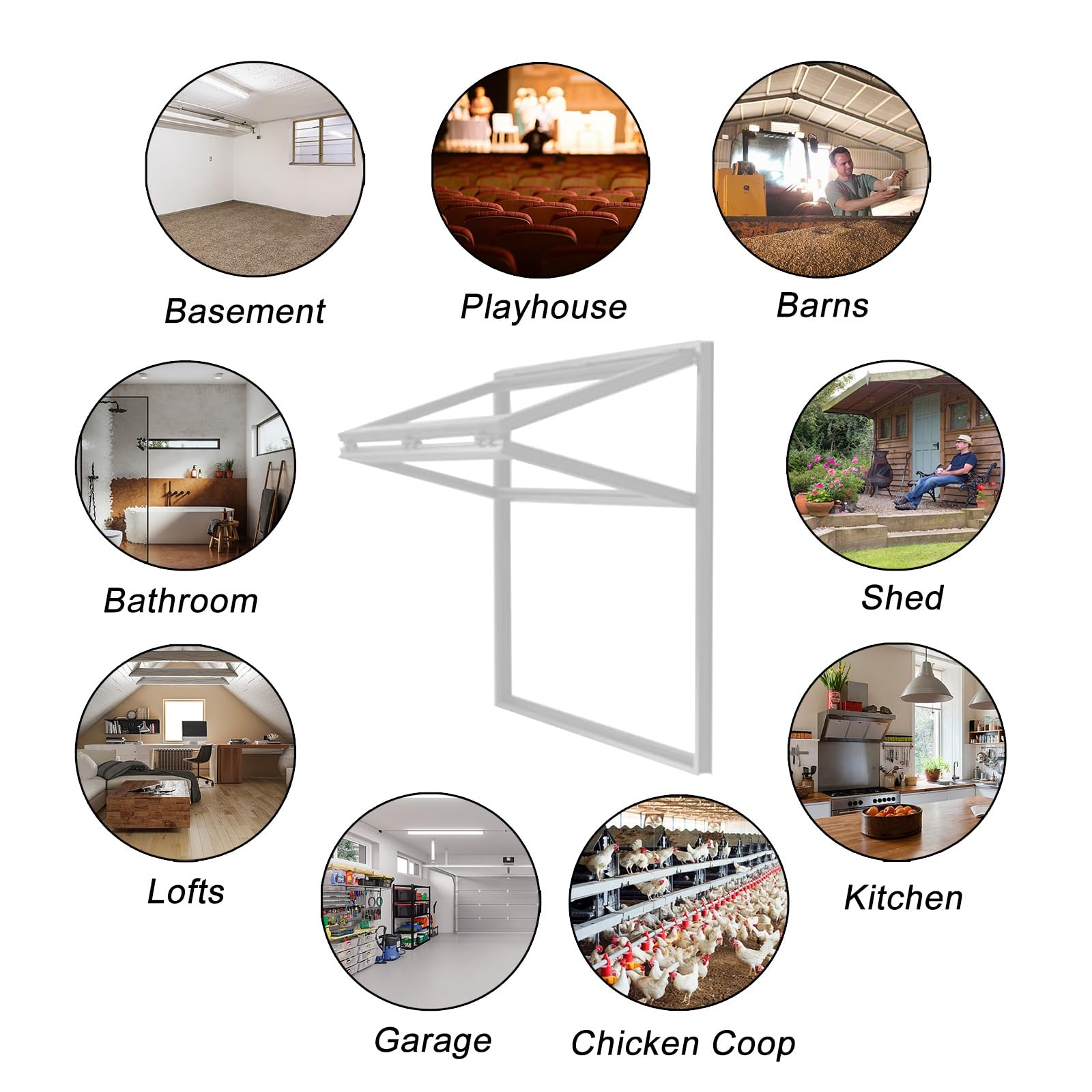 PEYNIR Ventana Ventanas correderas Ventanas Plegables corredizas para concesiones para cafeterías Snacks Tiendas de té con Leche, Personalizables Ventana de Servicio(W36xH32in/91x81cm)