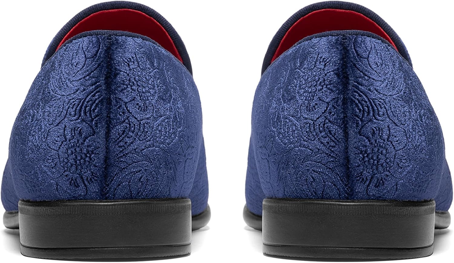 Bruno Marc Men's Dress Loafers Velvet Tuxedo Slip-on Shoes Wedding Party Red Bottom for Male - Image 5