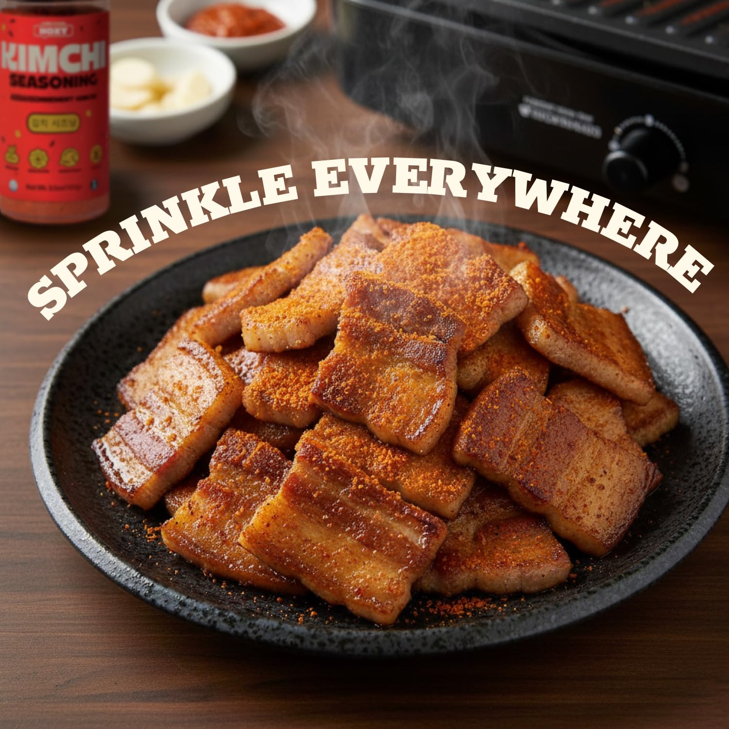 HOXY Journey of Korea Kimchi Seasoning Mix 3.5 oz - ORIGINAL Spicy Seasoning Mix, Rich in Probiotics, Vegan, Gluten Free, NON- GMO, BBQ Dry Rub for Any Meat, Seafood & Vegetables (3.5Oz (Pack of 2))