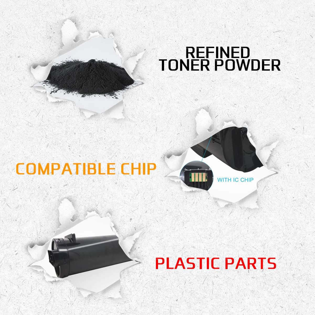 VICTORSTAR Remanufactured Toner Cartridge B600 B605 B610 B615 Black Standard Capacity 10300 Pages for Xerox Versalink B600 B605 B610 B615 Laser Printers