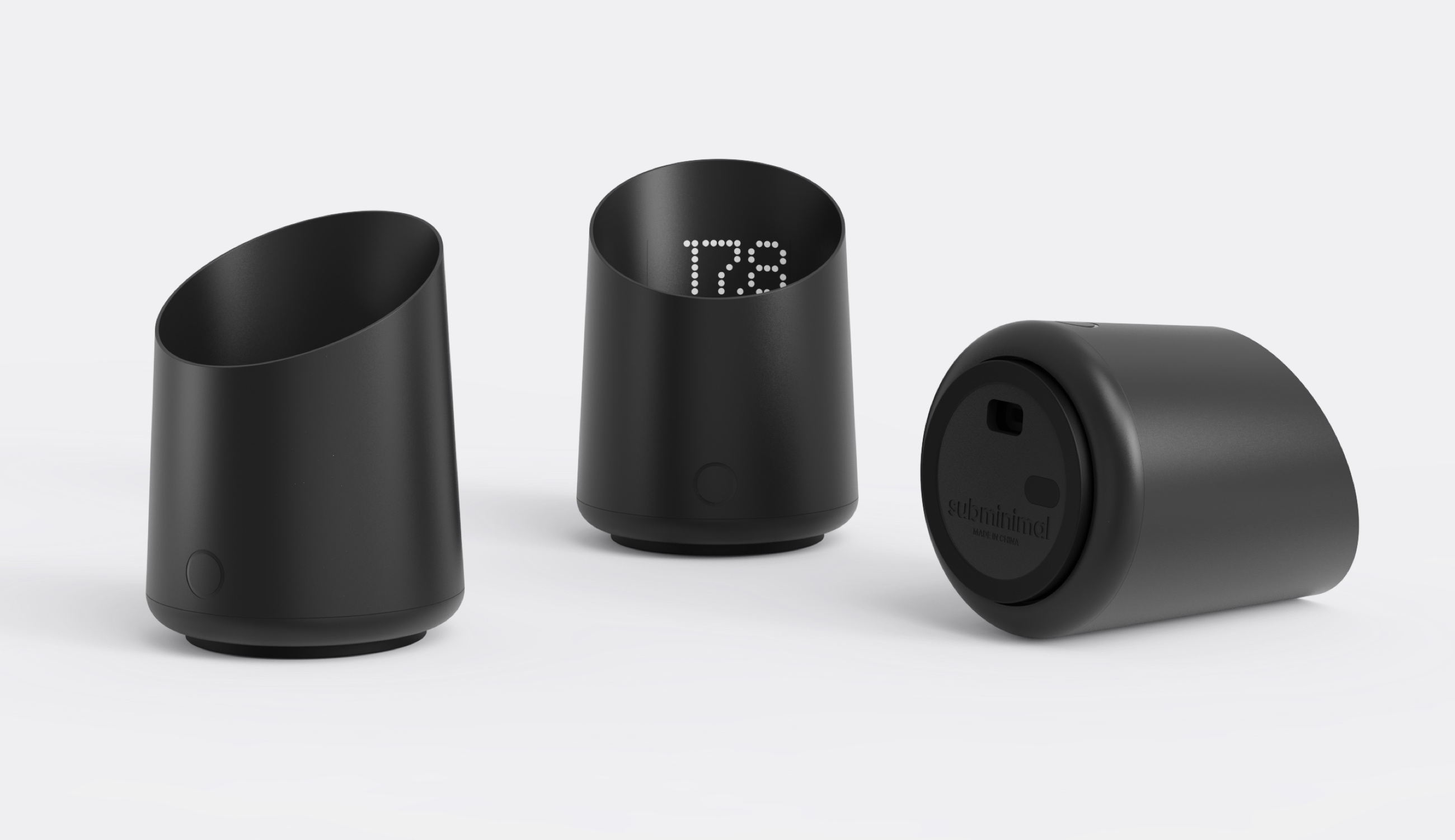 Image of Subminimal Subscale Digital Dosing Cup with LED Display - Sleek & Precise Scale - Dosing & Brewing Accessories, Measures Coffee Grounds for Espresso - Black