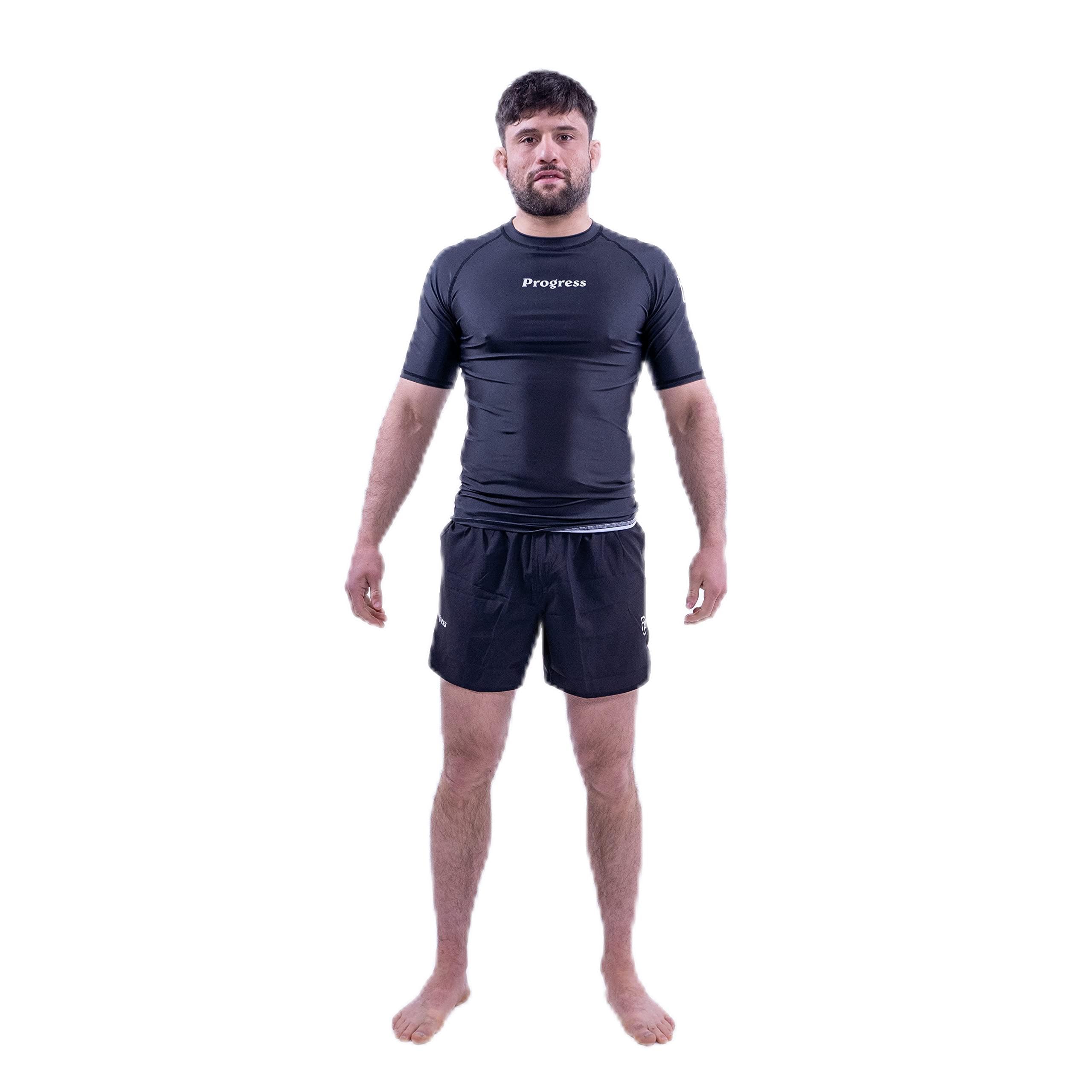 Academy Short SleeveRashguard | Flexible and Durable BJJ Rash Guard | Moisture-Wicking Compression Tops for Men and Women | 80% Polyester/20% Spandex