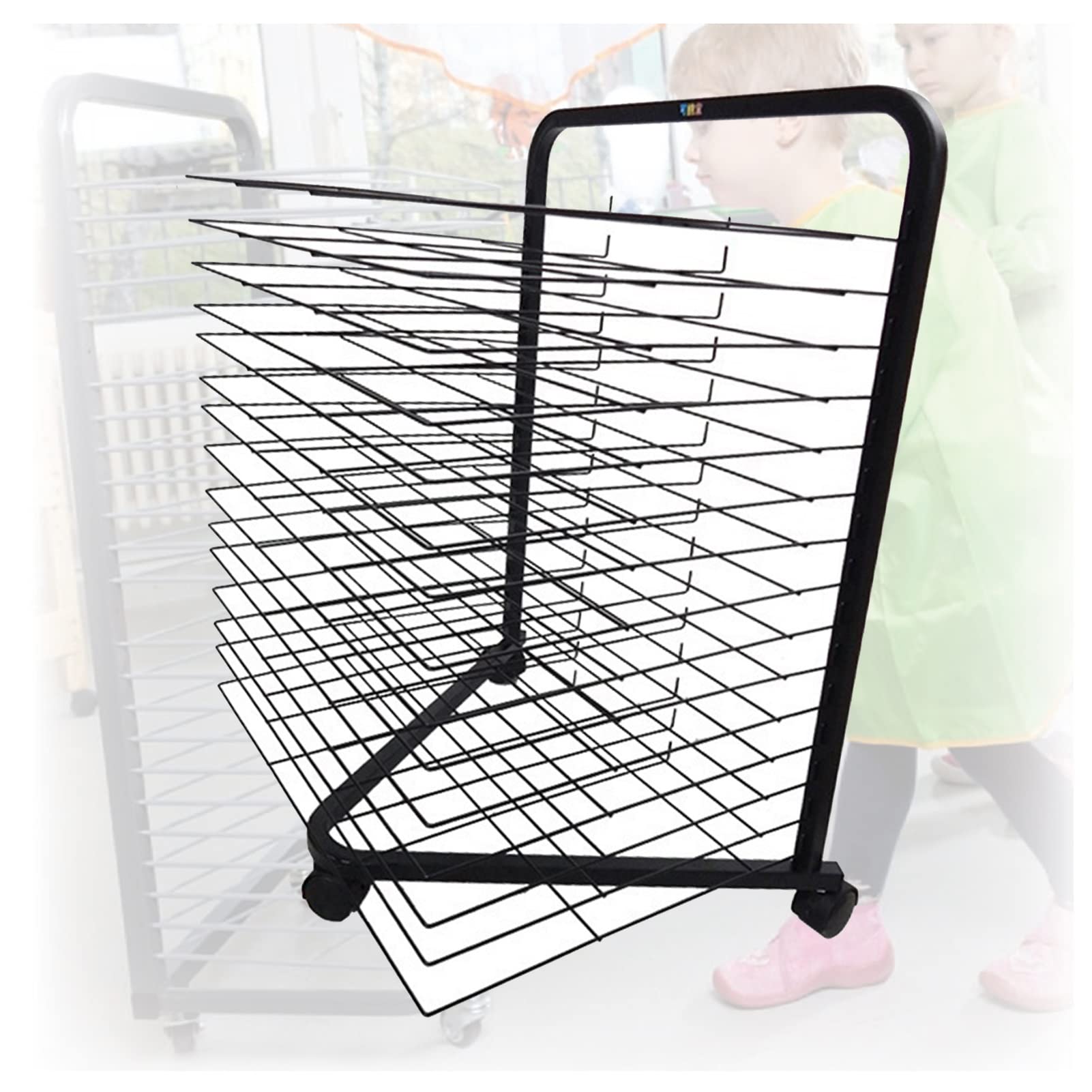 Aioneer Art Drying Rack, Drying Easel Art Studio, Educational Product Drying Rack, Space-saving Shelf Art Storage Network