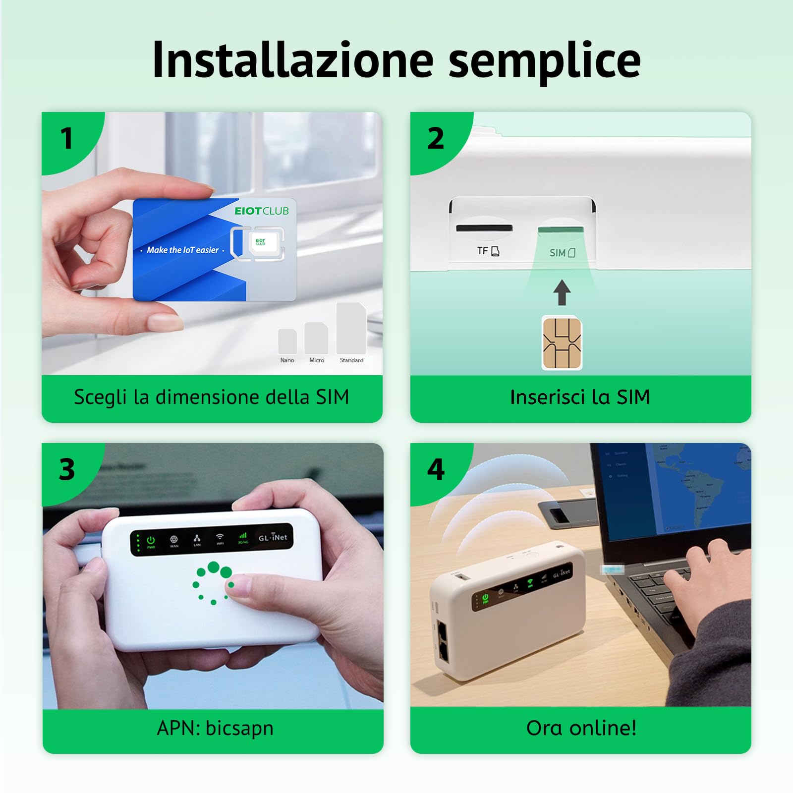 SIM Europea EIOTCLUB, 45GB | 90 Giorni | 5G/4G LTE, valida in 33 Paesi in Europa, SIM Prepagata da Viaggio Senza Contratto, Ricaricabile, per Telefoni, Router e Tablet (Solo Dati, Niente SMS)