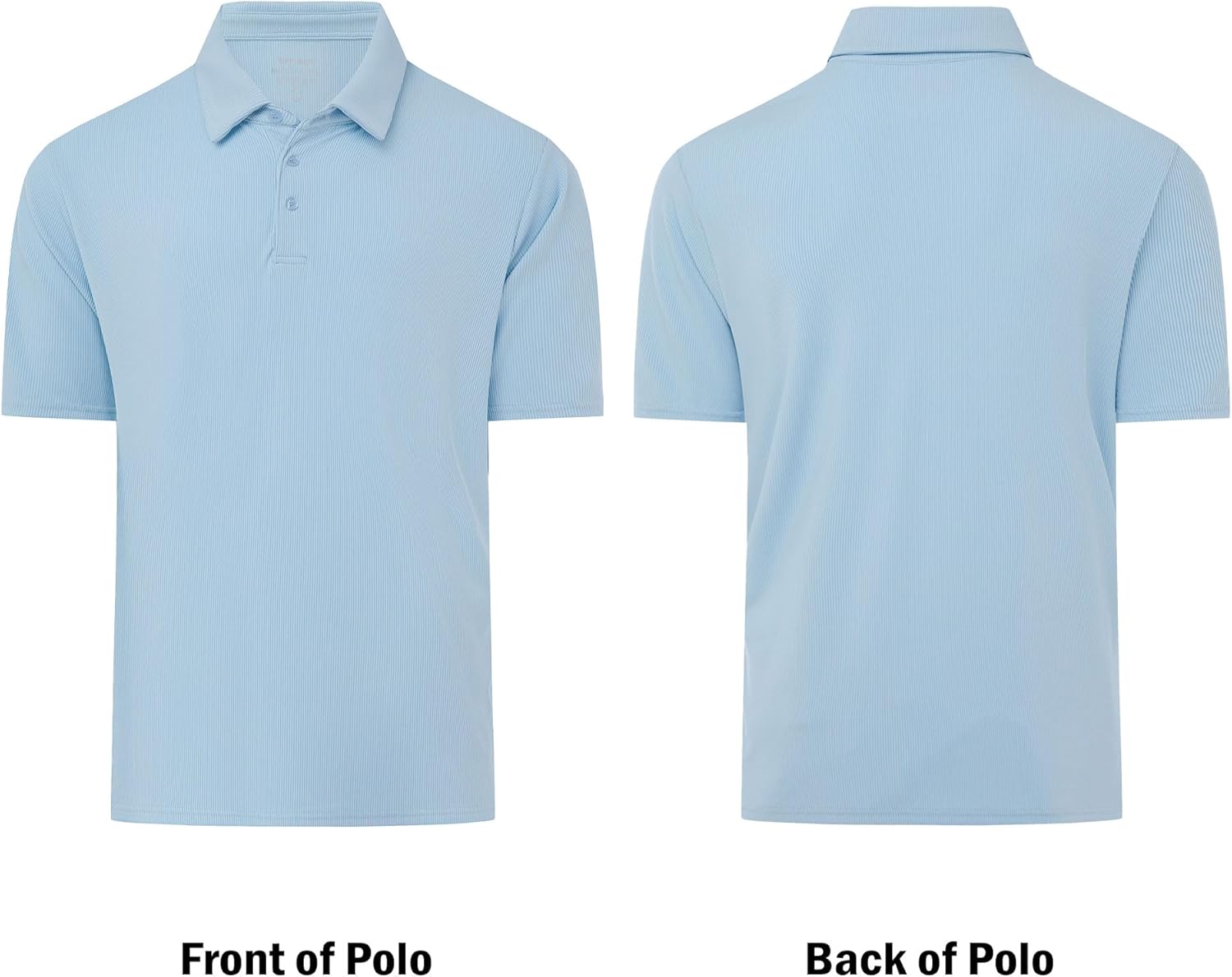 Mens Polo Shirts Short Sleeve Moisture Wicking Dry Fit Performance Collar Work Golf Polos Shirts for Men - Image 6