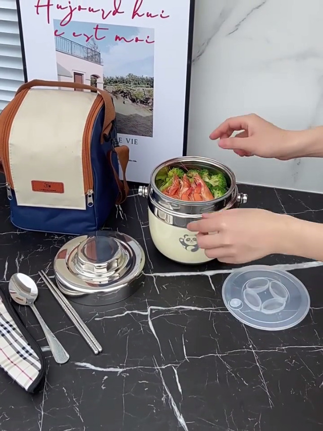 Contenitore Termico Alimenti 1000ml | Acciaio Inox 304 | Doppia Parete | Mantiene Caldo 1-3 Ore - Foto 11