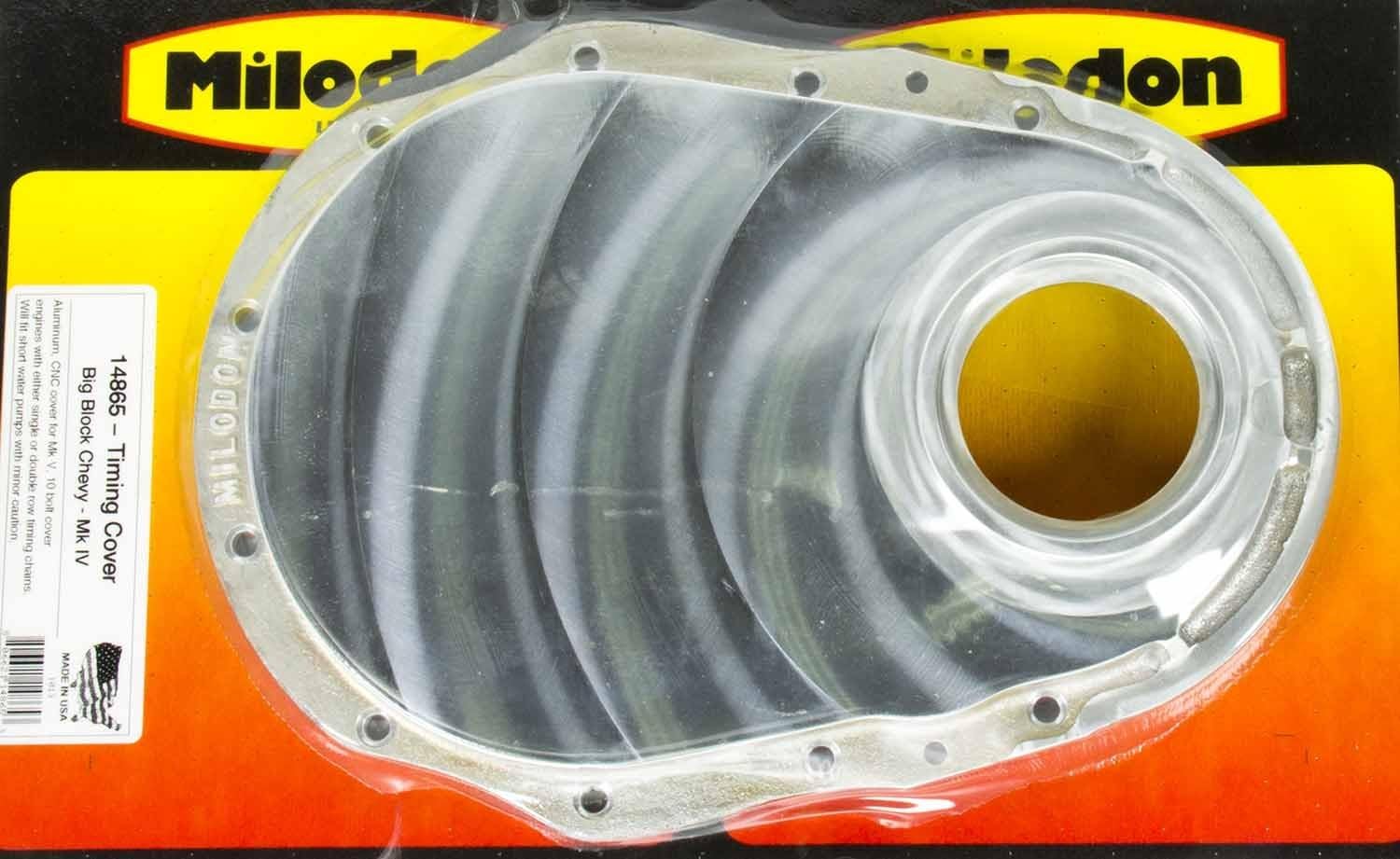 Milodon 14865 Machined Finish Aluminum Timing Cover for Generation 5 Big Block Chevy