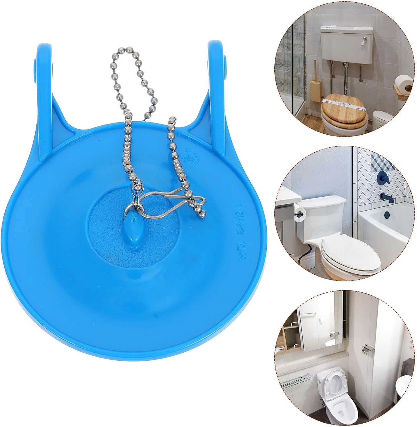 ORFOFE Toilet Flapper Drain Flush Valve with Pvc Ring Easy Installation and Double Flush Function 3-inch Tank Flapper Seal Gasket