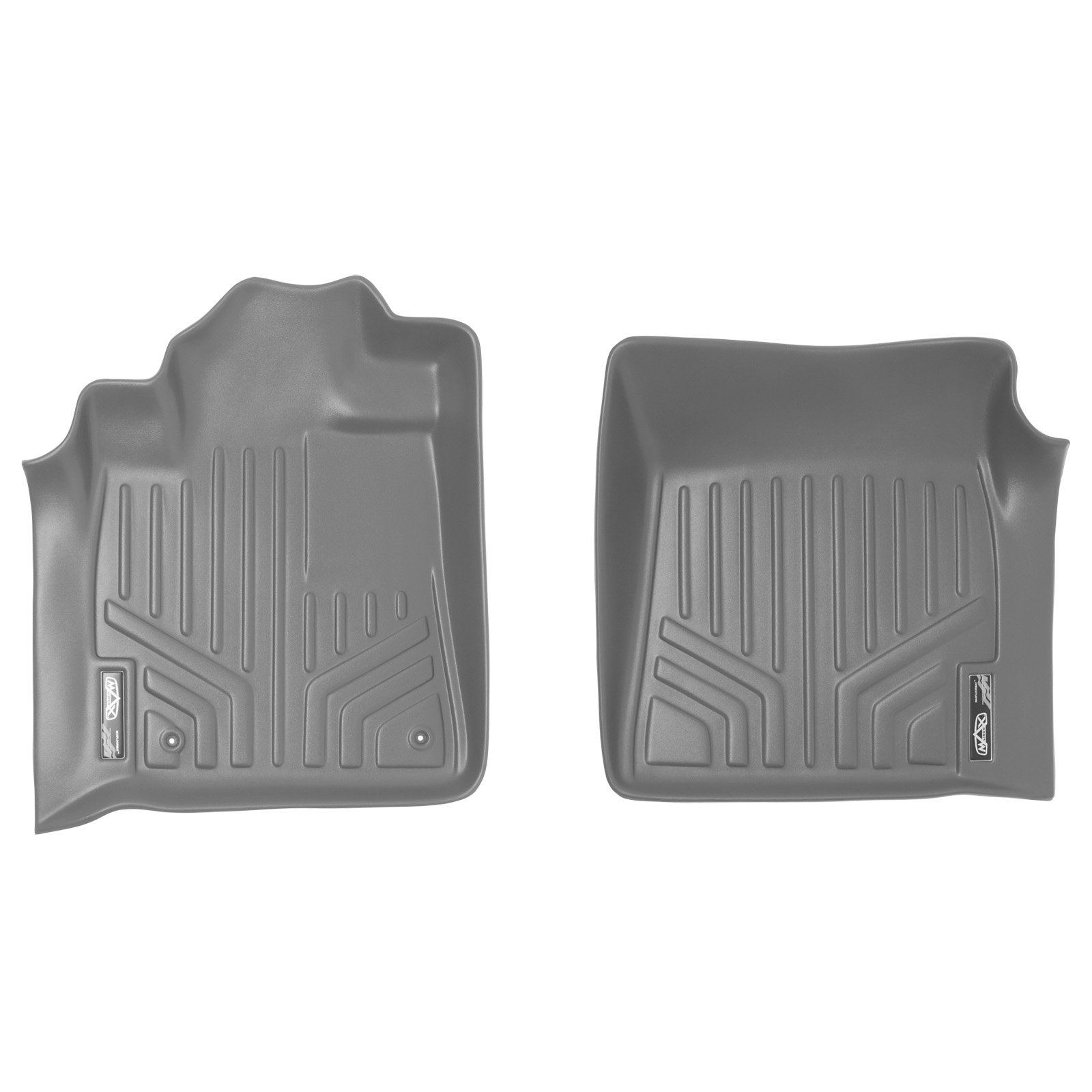 MAXFLOORMAT Floor Mats for Toyota Tundra (All Models) (2007-2011) First Row Set (Grey)