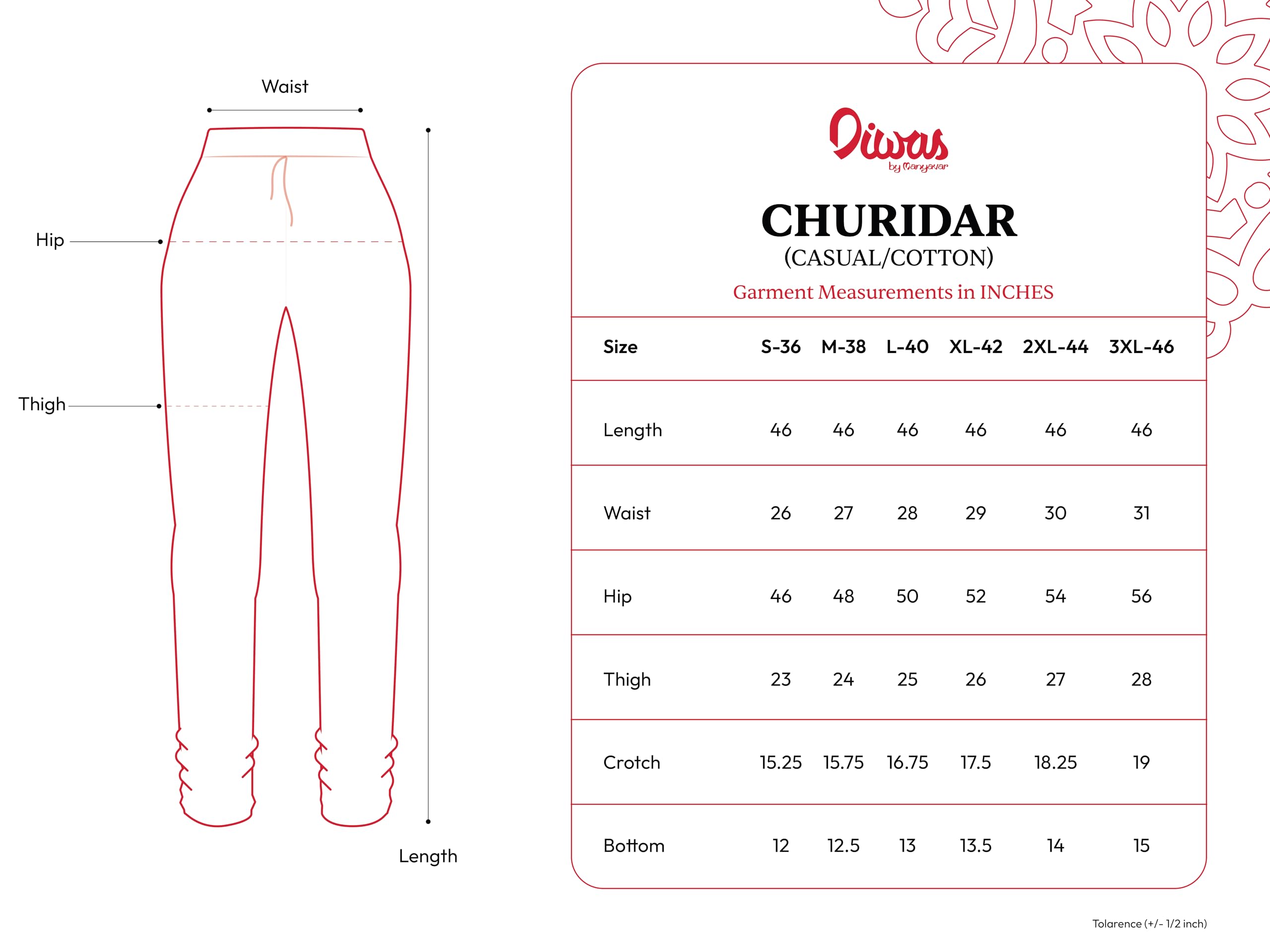 DIWAS BY MANYAVAR Men's Art Silk Solid Churidar (1pc) (in, Alpha, XL, Regular, Warm White) 4