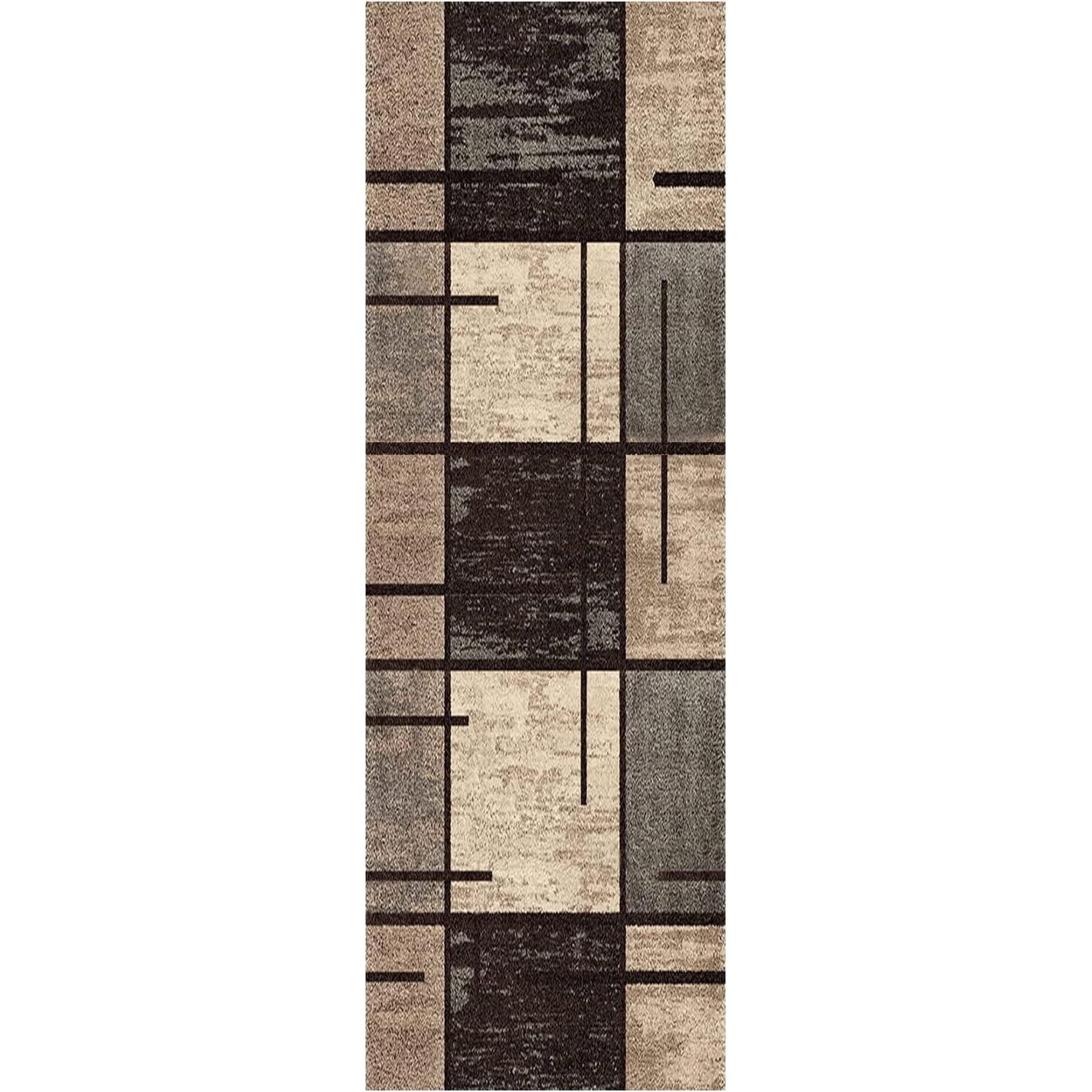 Tapis de salle de séjour et entrée résistant pour décoration intérieure