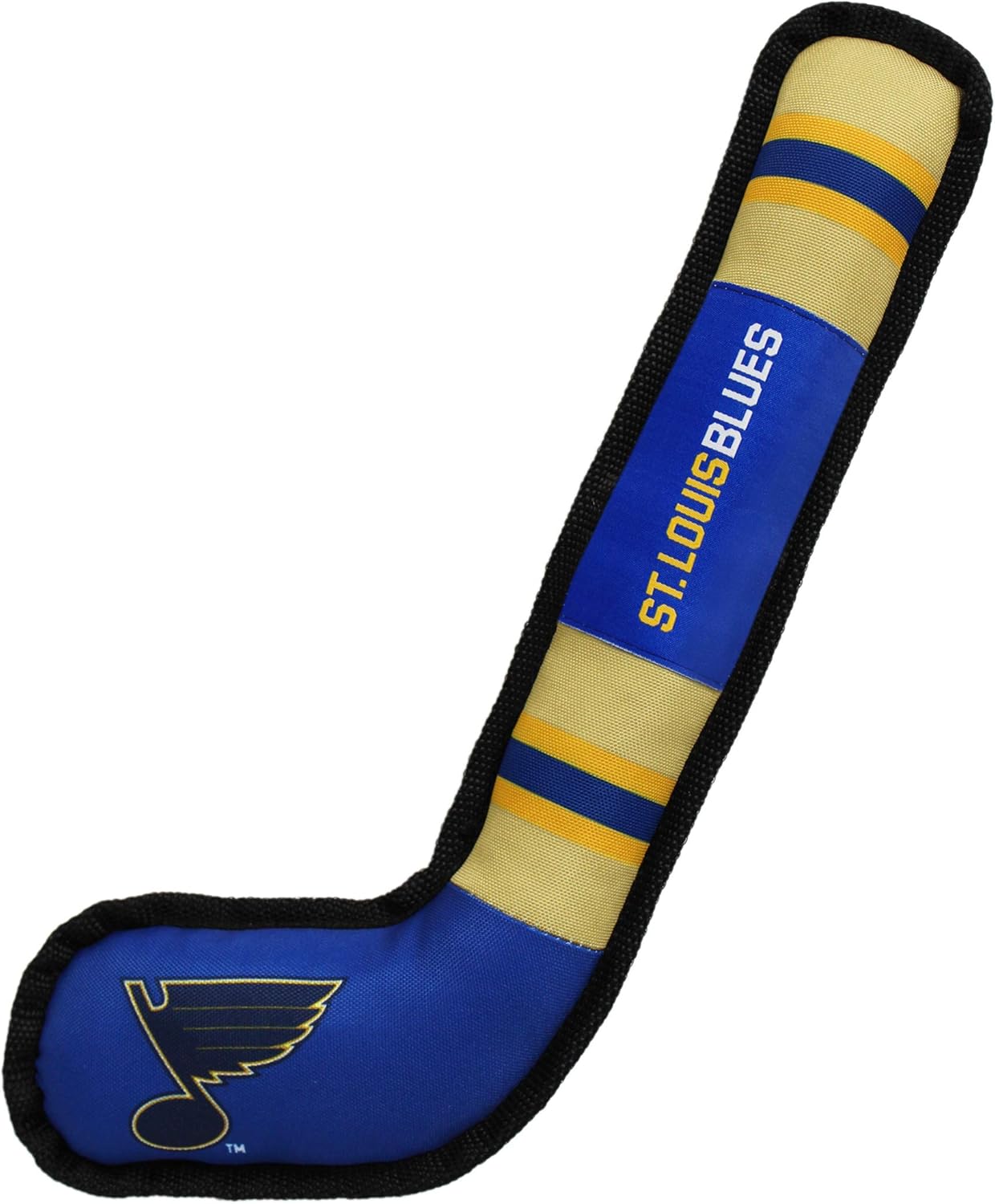 Pet Supplies : Pets First Dog Toy Tough Nylon with Inner Squeaker Licensed by NHL Boston Bruins Hockey Stick Toy for Dogs & Cats. Play Hockey with Your Pet with This Licensed Dog Tough Toy : 