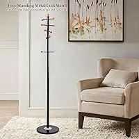 Vista 6 de 71'' Coat Tree Freestanding Heavy Duty With Marble Base, Metal Coat Racks Free Standing Coat Hanger Rack For Hanging Clothes, Bags, Hats, Coat Rack