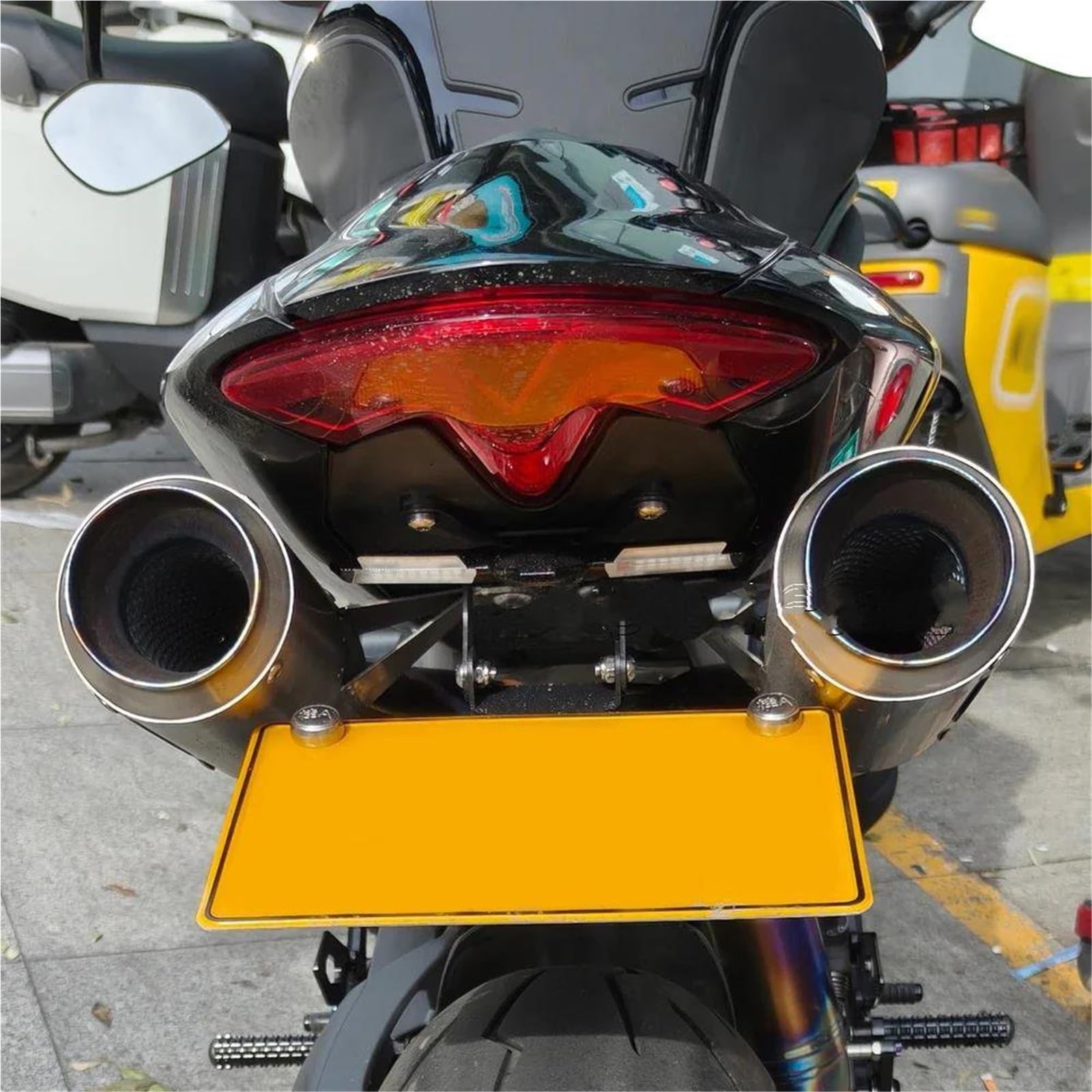 Soporte para Matrícula Motocicleta para Velocidad Triple 1200 RS 1200RS Eliminador Guardabarros Soporte Matrícula Ordenado Trasero Motocicleta