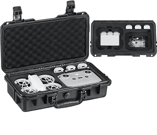 Waterproof Hard Case Compatible with DJI Neo Combo | Travel Carrying Case Holds Neo Drone, RC-N3 Remote Controller, Charging Hub and Up To 7 Batteries