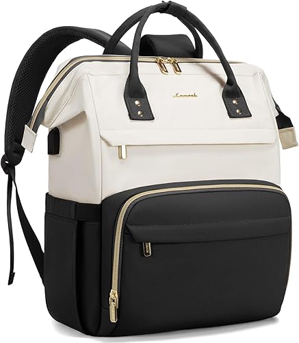 LOVEVOOK Mochila para computadora portátil para mujer, mochilas elegantes de negocios de 17 pulgadas, bolsas de médico para enfermera, mochila