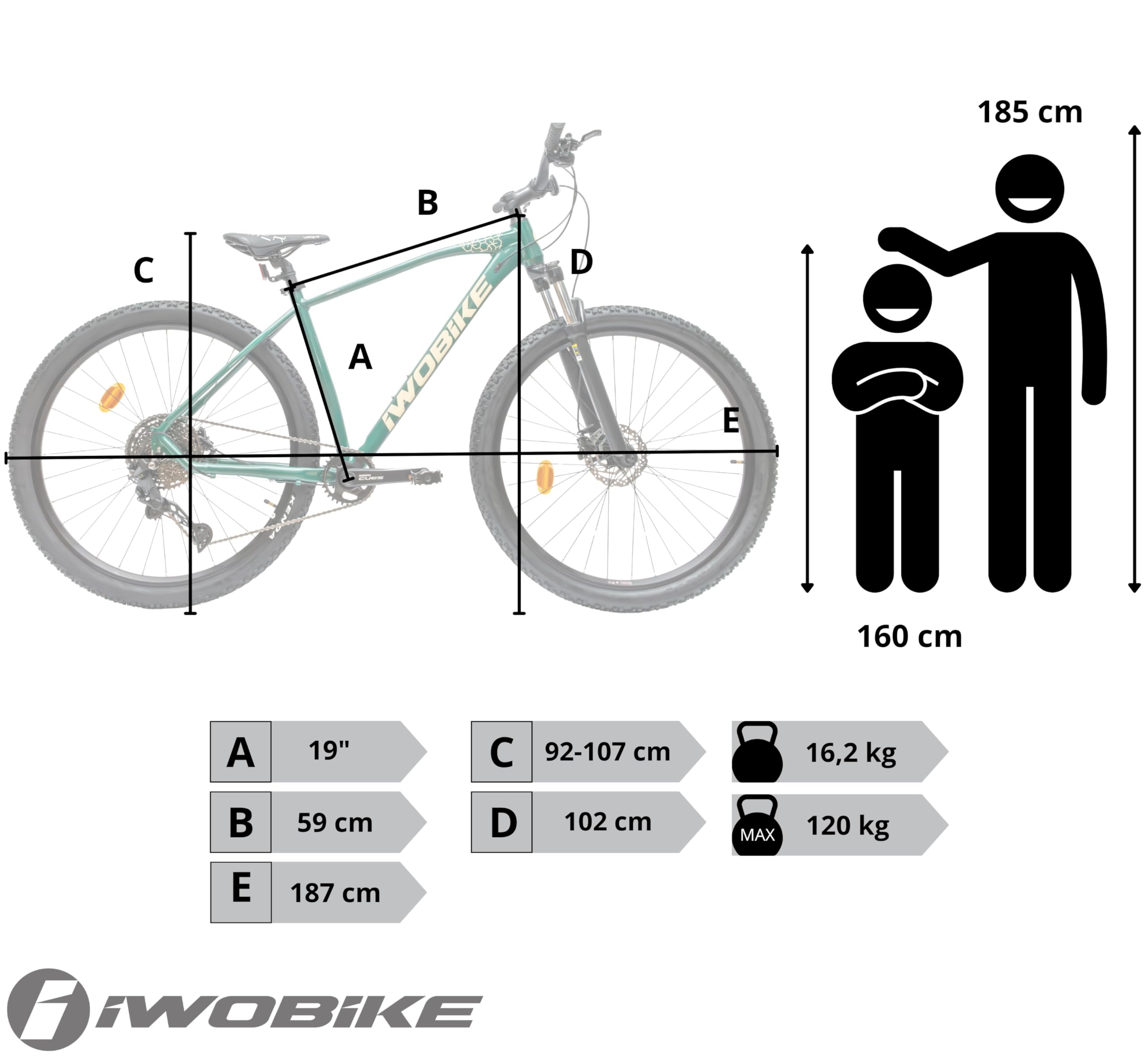 Rower Górski MTB, 29 Cali, Zielony Połysk z Żółtymi Akcentami | Rower Górski MTB, 29 Cali, Zielony Połysk z Żółtymi Akcentami, Męski, 11-Biegowy, Aluminiowa Rama 19", Amortyzacja SR amortyz
