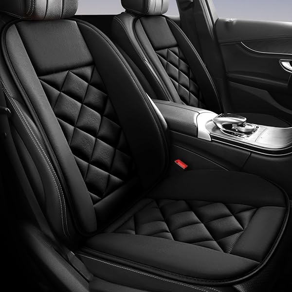 Chezope Car Seat Cushions Lumbar Support Pillows with Comfort Memory Foam Design Washable and Adjustable for Drivers and Office Use (Black)