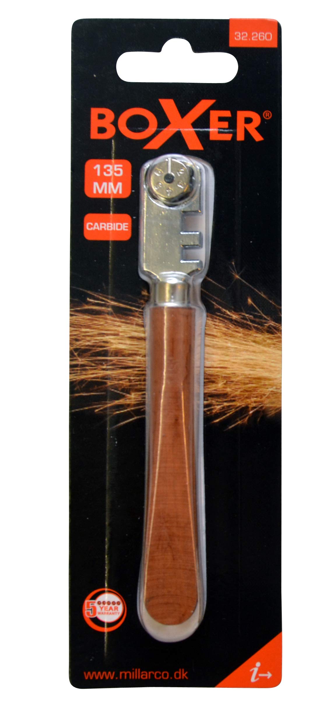 Boxer Taglierina di vetro con manico in legno