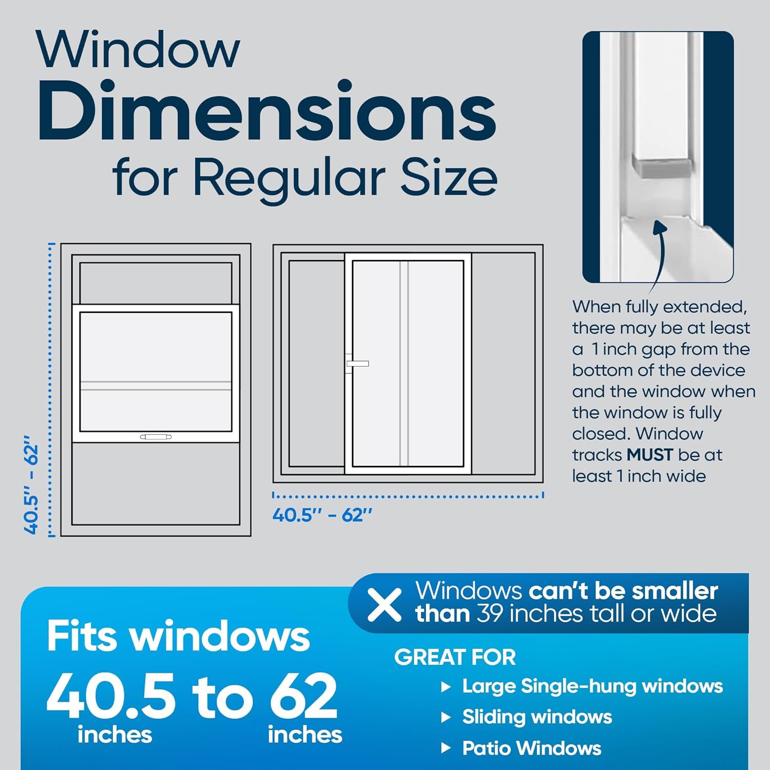 Adjustable Sliding Door Security Bar & Window Safety Bar, Durable Security Door Stopper for Apartment & Home Protection, Child Safety Lock & Works Great with Window Alarms – King Size – (2 Devices)