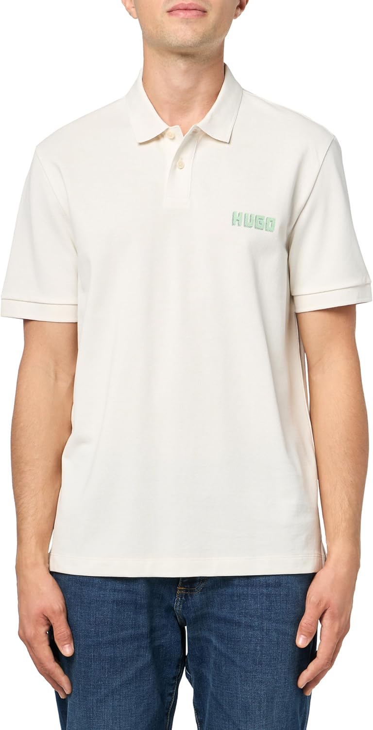 Hugo Mens Block Logo Short Sleeve Polo Shirt