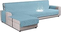 Vista 26 de VANSOFY Fundas de sofá modulares mejoradas, 100 % impermeables, en forma de L, funda reversible para sofá seccional, funda protectora para muebles