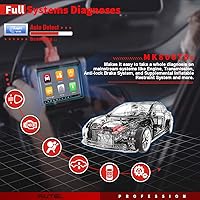 Vista 3 de Autel MK808TS TPMS Diagnostic Scanner, 2021 Newest Upgraded Ver. Of MK808, MX808, 28 Services & All Systems Diagnostics, Complete TPMS and Sensor