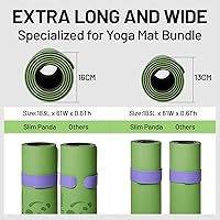 Vista 5 de Slim Panda Yoga Mat Strap Slap Band, One Snap Keeps Mats Tightly Rolled, Heavy-Duty Clasp Fits Most Size Mats(24" L X 2" W)