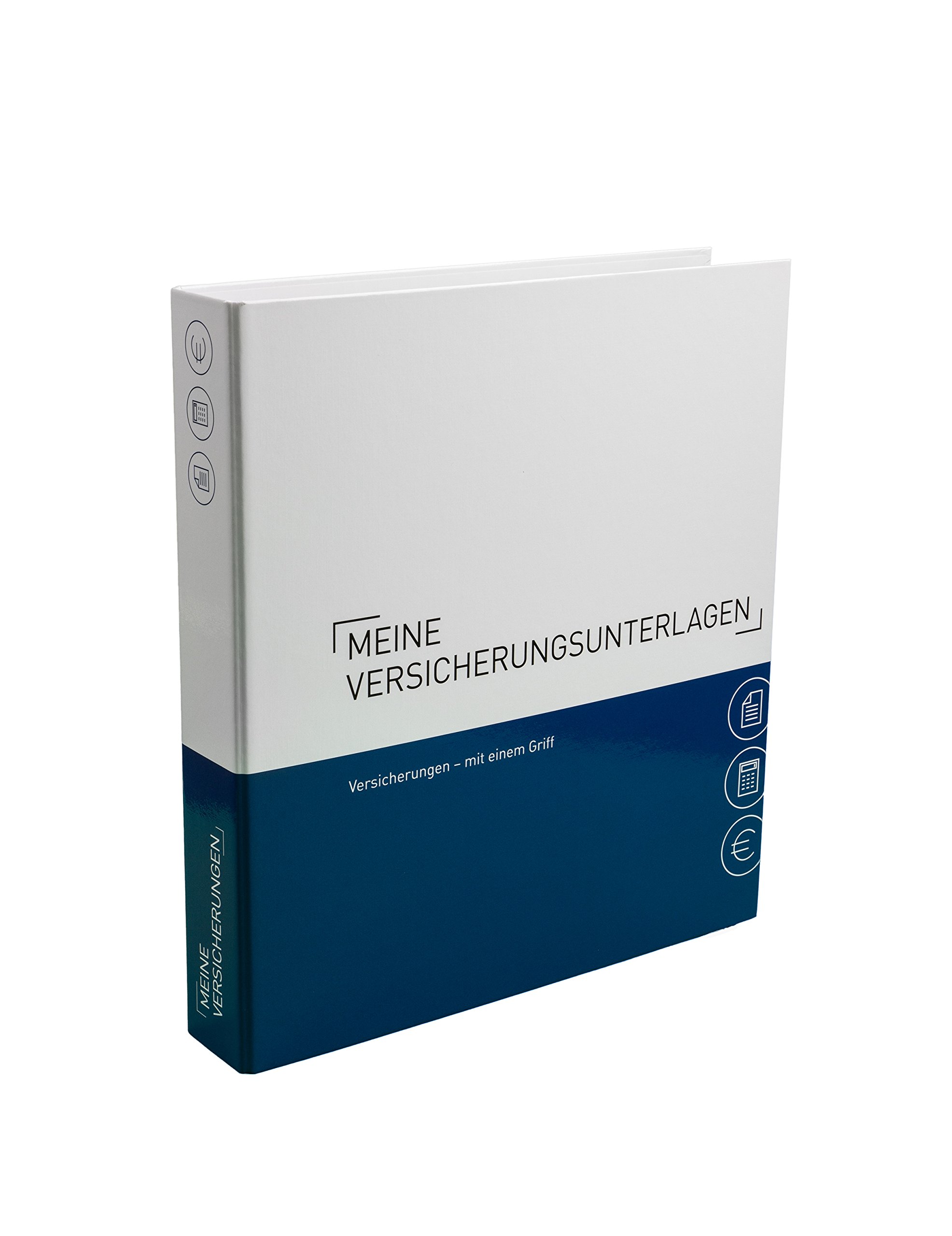 PLASTOREG Smidt GmbH 6er-Pack Themenringbücher mit Register für Versicherungen/Steuern/Vorsorge/Finanzen/Dokumente/Betriebskosten, A4, Bunt, Karton, Ringbuch