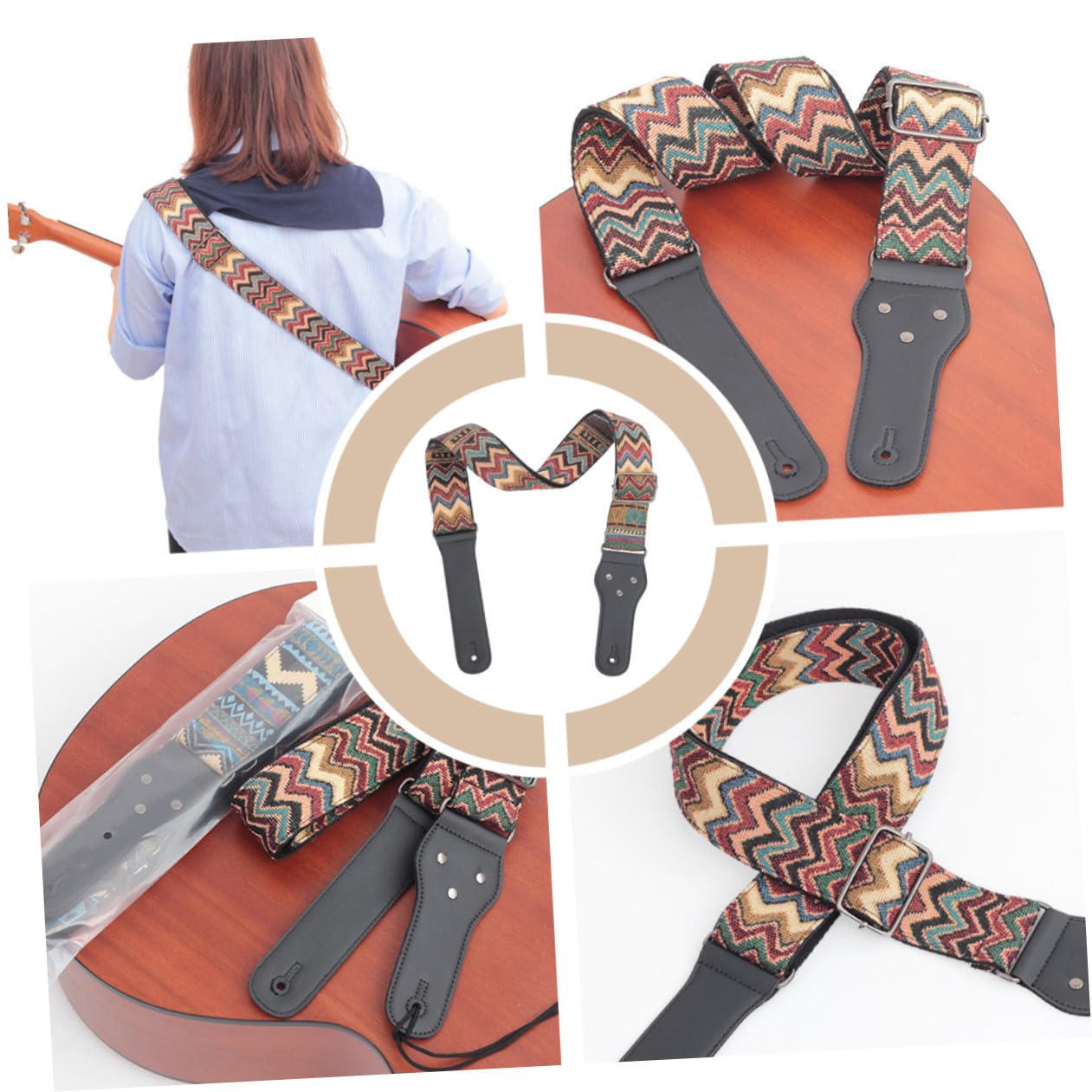 Toyvian Tracolla Per Chitarra Tracolla Per Basso Chitarra Elettrica Fionda Per Chitarra Folk Tracolle Per Chitarra Tracolla Con Borchie Cinturino Per Ukulele Cinghie