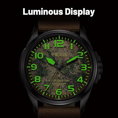 SEA-GULL Mens Mechanical Watches, Automatic Wristwatch for Men, Journey Series Military Watch, Seagull ST25,Luminous, 1072