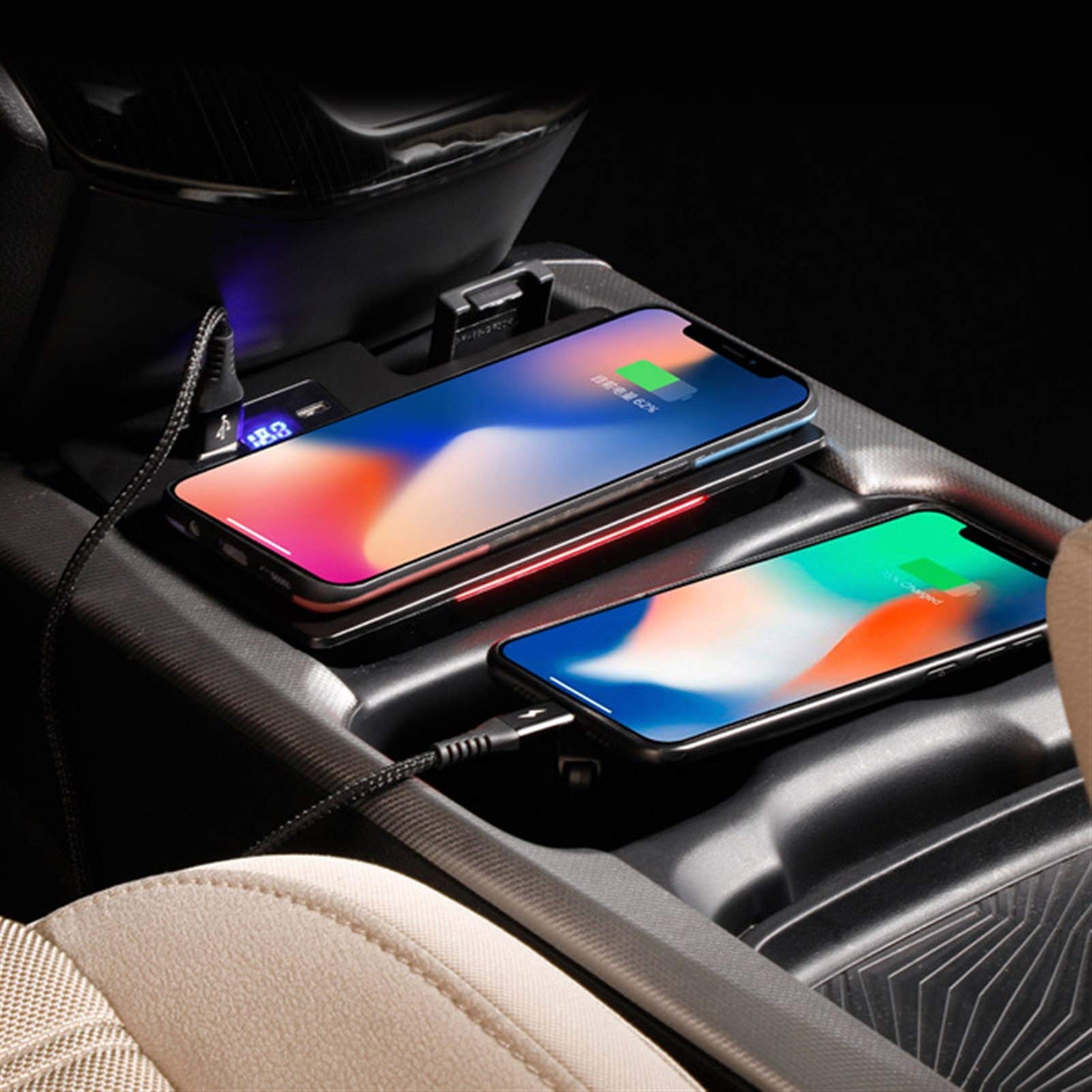 Ładowarka bezprzewodowa QI do samochodu CRV Akcesoria CR-V 2020-2017 Modyfikacja wnętrza 15 W Szybka płytka ładująca telefon Kierownica po lewej stronie Panel ładowania samochodu Uchwyt na tel