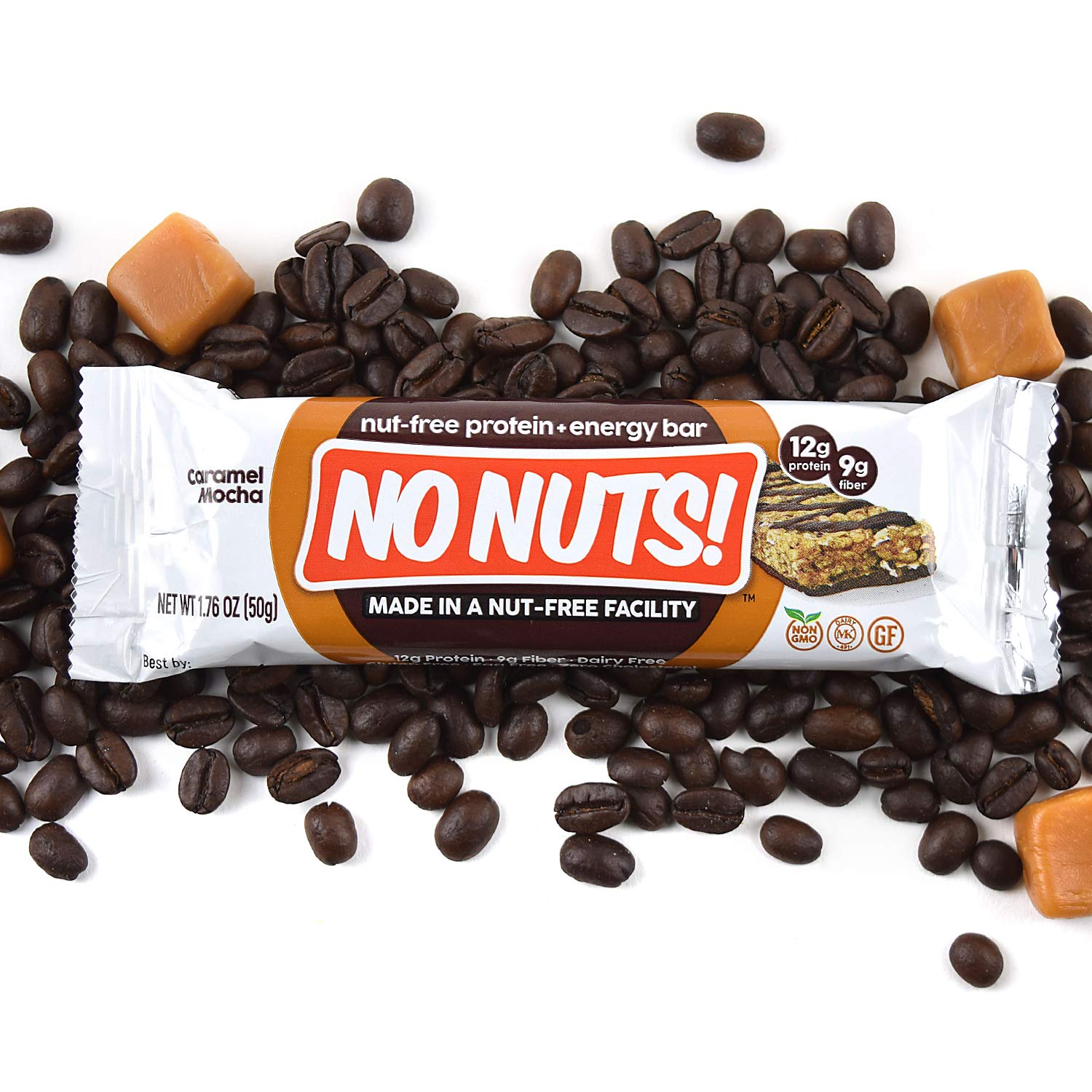 Amazoncom No Nuts 100 Nut Free Dairy Free Vegan Protein Bars Caramel Mocha Protein 12-pack Organic Kosher Egg-free Non-gmo Dairy-free Protein Bars Grocery Gourmet Food
