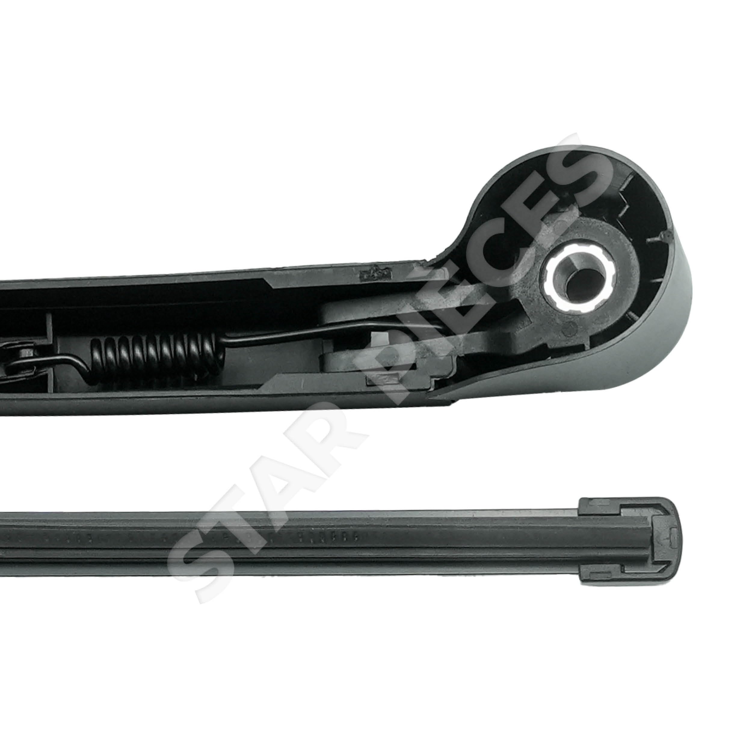 Braccio tergicristallo posteriore compatibile per Fabia 2 Combi (545) (2006-2014), Tiguan 1 (2007-2016) e Touran 1 (2003-2010) con spazzola tergicristallo (lunotto posteriore) 1T0955707C