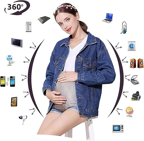 Miniatura 3 de KFJZGZZ Traje de protección contra la radiación vestido de maternidad con protección contra la radiación banda protectora EMF para el vientre para