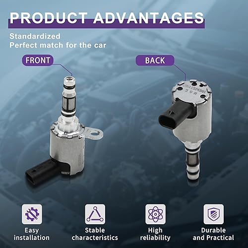 Miniatura 4 de Válvula solenoide de control de presión de aceite VVT Actuador Válvula 06K115243AA Reemplazo para VW Golf Sharan Touareg Audi A3 A4 A5 A6 A7 Q5 Q7