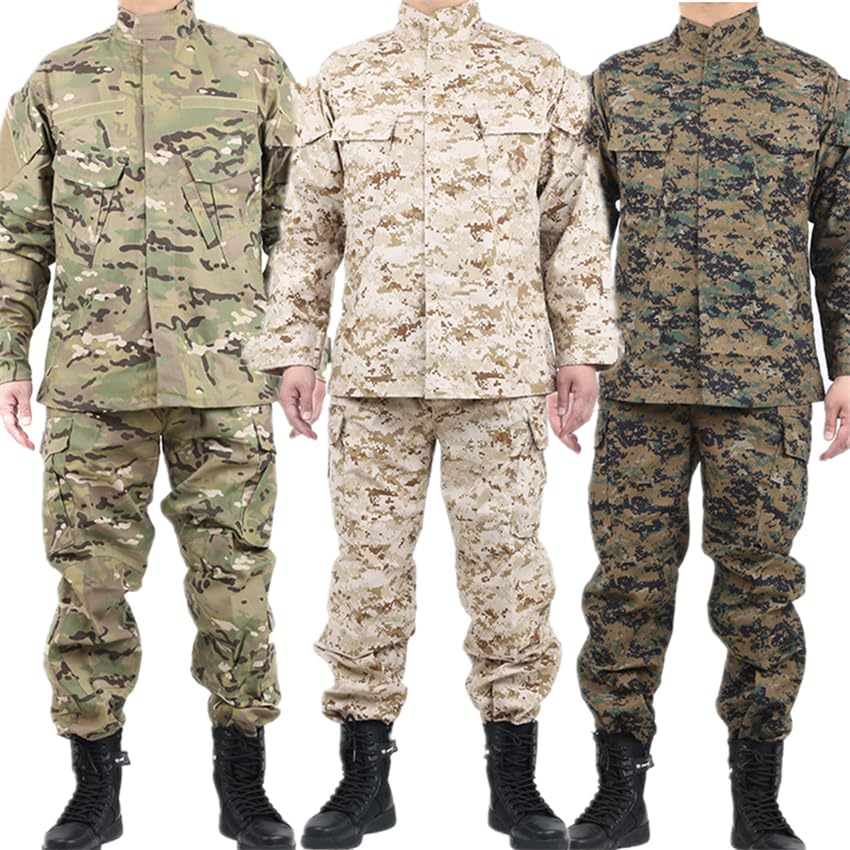 Uniforme militaire camouflage et ensemble de camping résistant pour homme