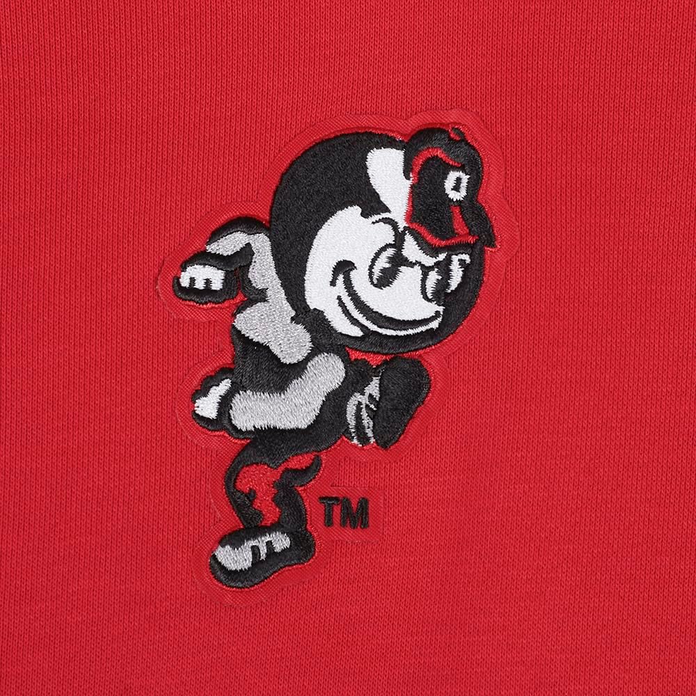 Pro Standard Womens College Wingspan Brushed Back French Terry Cropped Pullover Hoodie - Image 7