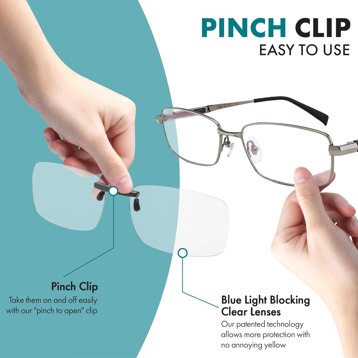 Prospek Blue Light Blocking Clip On For Women and Men