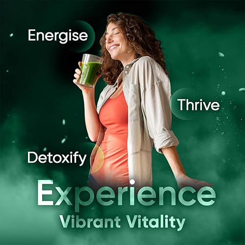 Miniatura 7 de Greens Superfoods Polvo para la salud digestiva, polvo súper verde sin azúcar, espirulina, clorella para hinchazón y apoyo intestinal, apoyo diario