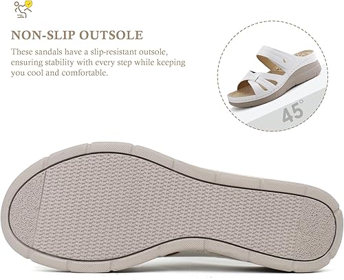 Miniatura 5 de Ortho+rest Sandalias ortopédicas cómodas para mujer, sandalias ortopédicas para caminar con soporte de arco