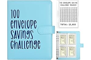 1 Piece 100 Envelope Saving Challenge Binder: An Innovative Way to Save $5,050