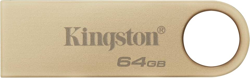 Kingston DataTraveler SE9 Gen 3-64GB - 220MB/s Read- Metal - USB 3.2 Gen 1 - Ouro
