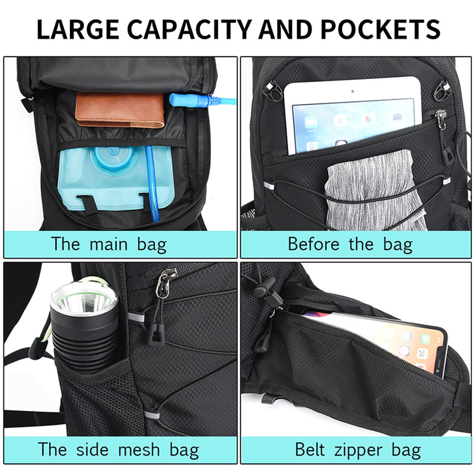 Plecak Trekkingowy Dla Kobiet 20 l Regulowany Wodoodporny Torba