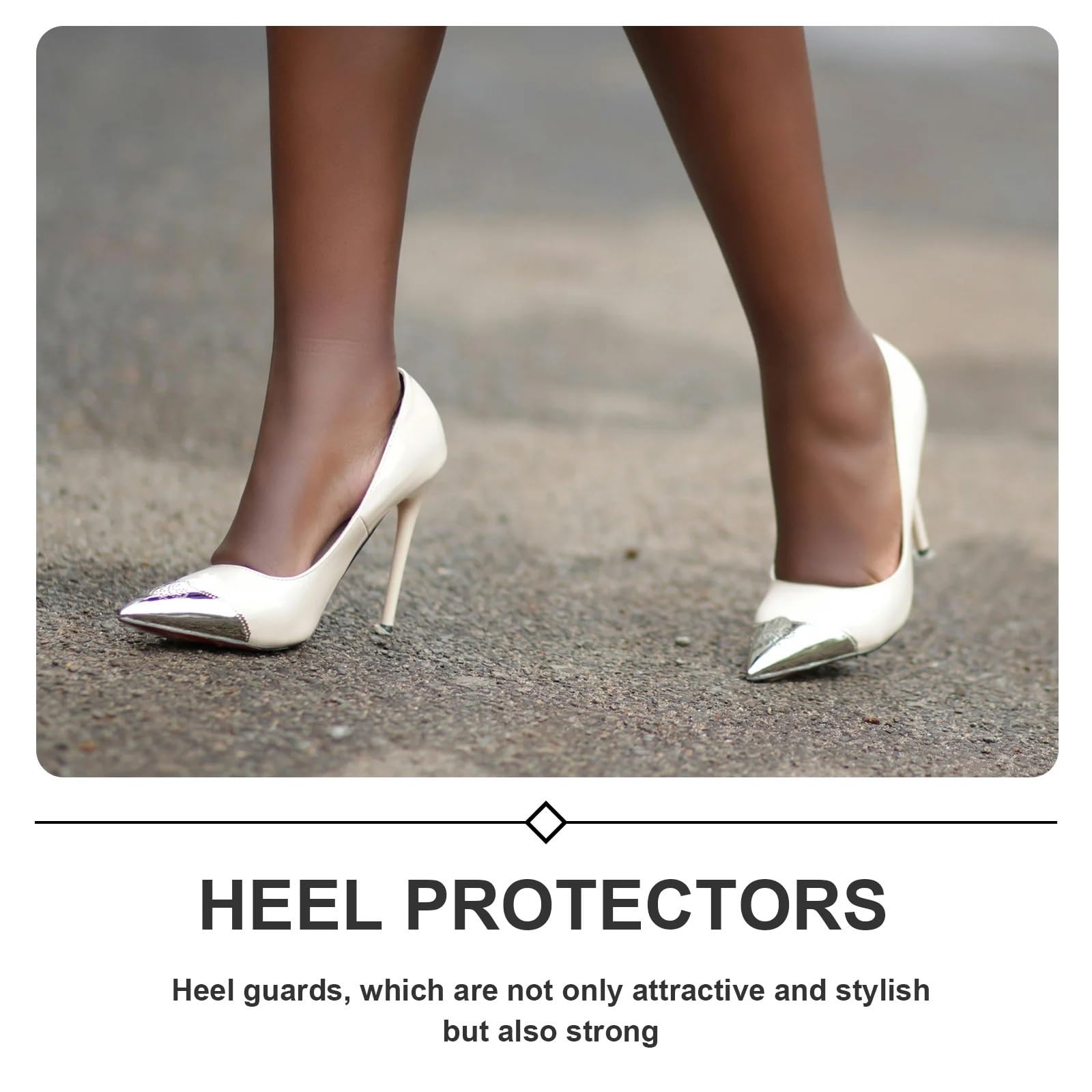 Metalowe buty Pointed Protector 50 sztuk damskie osłony na końcówki butów metalowe noski wysokie obcasy przechowywanie w domu